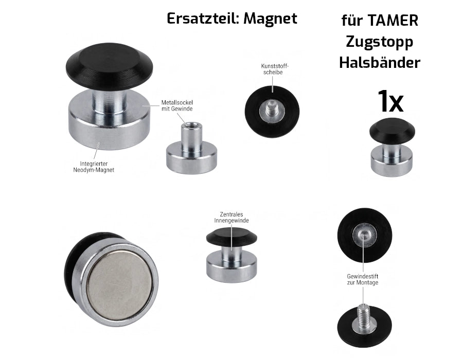Ersatzmagnet für Zugstopp Halsbänder